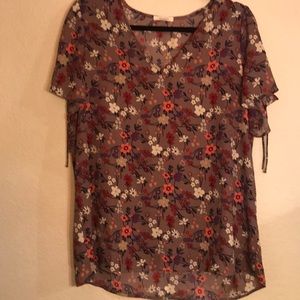Floral Tan Top